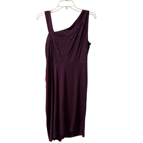 R&M Richards One-Shoulder Asymmetrical Cocktail Dress Size 14 .NWT - Picture 10 of 12